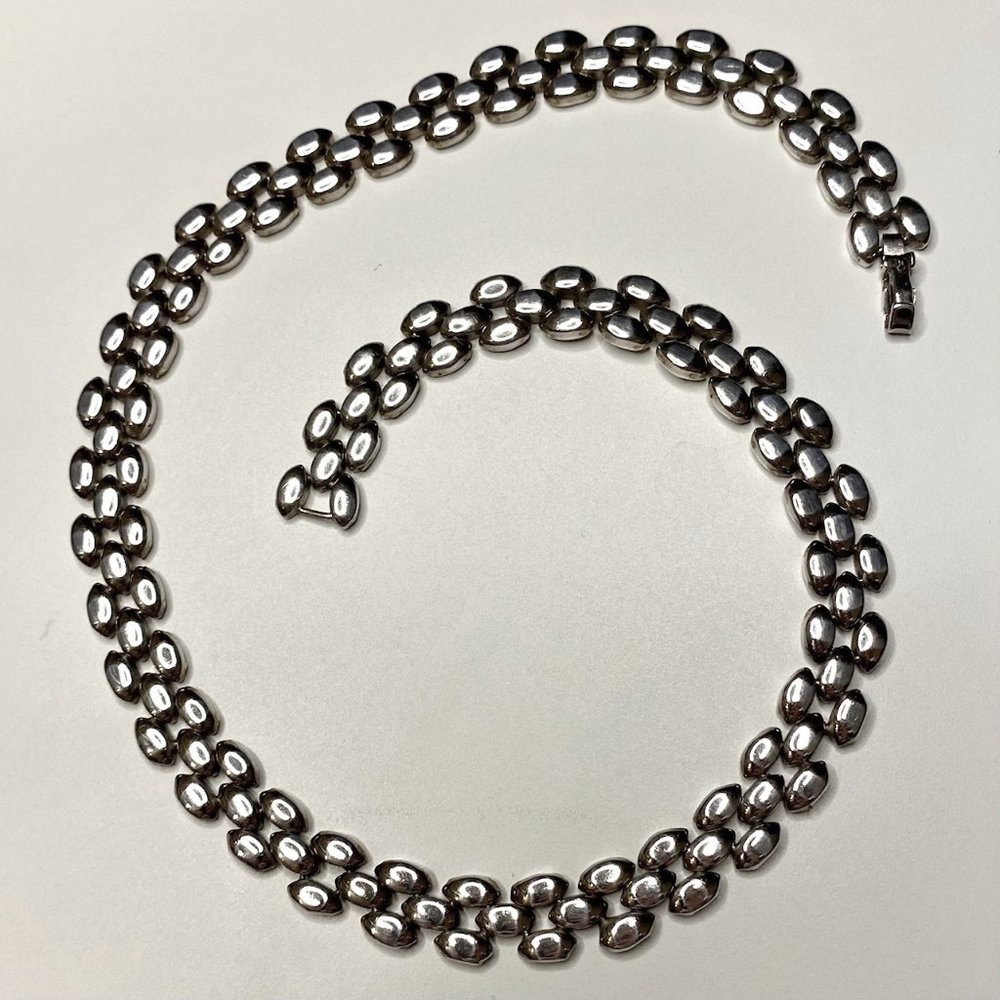 Sterling Silver Mexican Delicate Chain Link Neckla